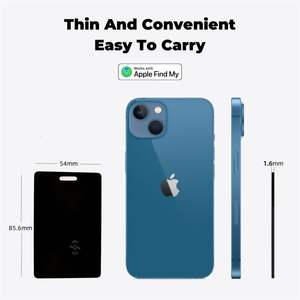 ワイヤレス充電カードロケーター用高級キーエアタグスマートGPSトラッカーリチウム電池PETSアプリ統合 - Product Image 6