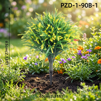Arbre artificiel, fausse herbe, plante, haie, piquet de sol pour aménagement extérieur, jardin, cour, terrasse, hôtel, centre commercial, verdure