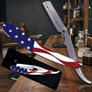Professional Cut Throat Style Razor Replaceable Blade Barbers Heavy Duty Stainless Steel Barber Shaving for <b>Men</b> - Product Image 3