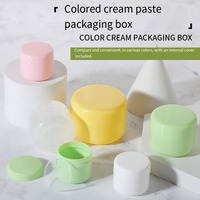 Pots de crème en plastique vides de luxe à double paroi en PP 10g-200g avec couvercle