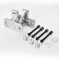 Charnière de porte pliante robuste 2D réglable épaissie en acier inoxydable avec roulement 50 kg, charnière de portail moderne invisible pour porte en pierre
