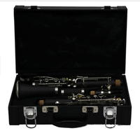Wholesale Woodwind Instrument Black Silver Plated 17key Clarinet for Beginner