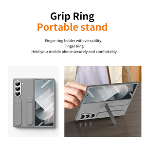 <span class=keywords><strong>Funda</strong></span> con soporte plegable tipo pulsera para Samsung Galaxy <span class=keywords><strong>Z</strong></span> <span class=keywords><strong>Fold</strong></span> 6 4 5 <span class=keywords><strong>3</strong></span> Fold7 5G, con protección de lente frontal de cristal y cubierta de plástico PC. - Product Image 6
