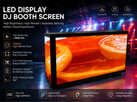 Pantalla LED Curva Plegable de Seis Secciones para DJ, Soporte de Exhibición Móvil para Exteriores, Alto Brillo, Portátil, Profesional, para Video Wall