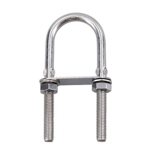 Boulon en U avec écrous de blocage et rondelles dentelées anti-desserrage pour assemblage par soudage en conditions de fortes vibrations - Product Image 6