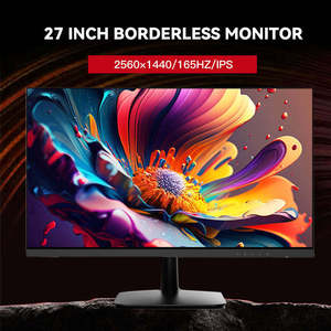 จอภาพติดผนังขนาด 27 นิ้ว แบบไร้ขอบ ความละเอียด 1920*1080 1k 75Hz 100Hz จอภาพสำหรับสำนักงานแบบตั้งโต๊ะ รองรับ <span class=keywords><strong>VESA</strong></span> 75*75 มม. พอร์ต VGA และ HDMI - Product Image 3