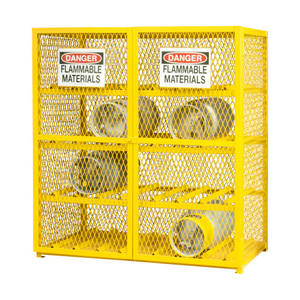 Chargement 1000kg bouteilles de gaz empilables Cage chariot élévateur bouteille de gaz propane panier de stockage en métal Cage - Product Image 2