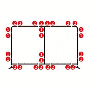 ฉากหลังถ่ายรูปสไตล์เรโทรแบบพับได้ สำหรับงานวันเกิด พิมพ์แบบ Letterpress บนกระดาษย้อมสี ป้ายแขวนผนัง ของตกแต่งงานปาร์ตี้ - Product Image 2