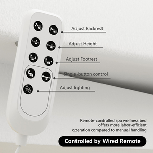 Cama de <span class=keywords><strong>Spa</strong></span> Eléctrica Moderna, Sillón de Bienestar con 3 Motores, Plegable, Control con Pedal de Acero Inoxidable, Mesa de Masaje, Belleza Facial - Product Image 5