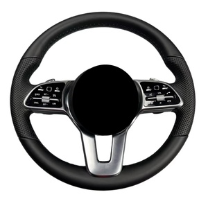 Volant en cuir automobile pour Mercedes Benz Amg S300 S320 S500 G500 G55 G350 W205 W204 E200 - Product Image 1