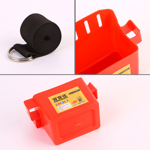 Back Tool Waist Box Double Compartment Thickened Construction Site Nail Pocket Portable Plastic Toolbox - Product Image 5