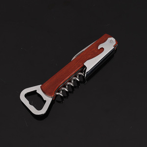 Tire-bouchon en acier inoxydable le plus populaire, ouvre-bouteille <span class=keywords><strong>de</strong></span> <span class=keywords><strong>vin</strong></span> robuste, tire-bouchon en bois - Product Image 2