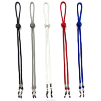 Cordon réglable antidérapant en polyester pour lunettes de lecture, style européen et américain, coloré, décontracté, 68 cm, uni/cœur