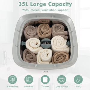 Seau chauffe-serviettes électrique portable Unité de chauffage compacte de grande capacité avec <span class=keywords><strong>minuterie</strong></span> Conception certifiée FCC - Product Image 3