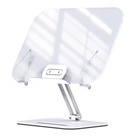 Support de livre moderne pour la lecture, grande taille, hauteur réglable, pliable, pour livre de cuisine, grand support pour ordinateur portable
