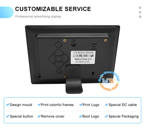 Màn hình kỹ thuật số <span class=keywords><strong>mini</strong></span> trong nhà 7 inch, màn hình LCD 7 inch, đầu phát video đa phương tiện, màn hình hiển thị quảng cáo - Product Image 3