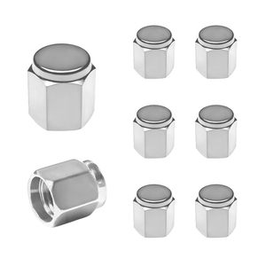 Tapa de válvula de neumático universal para coche, repuesto 81410, cubierta hexagonal metálica para reparación de automóviles - Product Image 1
