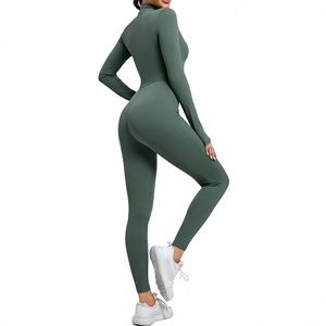 Combinaison de sport sans dos en élasthanne de haute qualité, séchage rapide, pour yoga et fitness, tricotée - Product Image 6