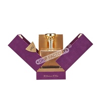 Coffrets cadeaux en papier kraft spécial pour Whisky, boîtes d'emballage de luxe, ouverture de porte avec Logo personnalisé, 50 pièces
