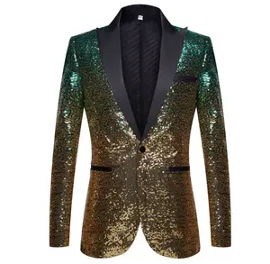 Fashion Menswear Banquet Gradient Sequin Suit