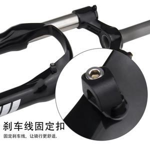 Fourche avant de vélo de montagne Bolany, débattement de 100 mm, tube interne de 32 mm, amortissement des chocs, alliage d'aluminium, taille de roue de 26 pouces - Product Image 2