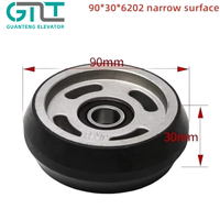 Galet de guidage de contrepoids de cabine d'ascenseur Toshiba 70*25*6202 90*30*6202, pièce de rechange résistante à l'usure pour roue de guidage d'ascenseur