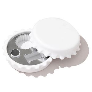 Custom LOGO Plastic Round Fridge Magnet Beer Bottle Opener for Gift - Product Image 1