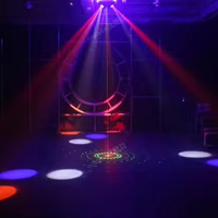 Lampu Panggung LED 3-in-1 Efek Beam Laser Strobe Flash Light Bee Eye Par Light Remote Control Sound-Activated DJ Disco Party Lights