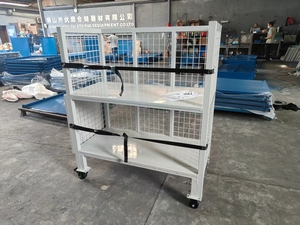 Carrello Logistico <span class=keywords><strong>a</strong></span> Rete con Finitura in Acciaio Zincato <span class=keywords><strong>per</strong></span> Massima Resistenza e Sicurezza del Carico - Product Image 5