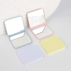 Multi Color Travel Handheld 2-seitige quadratische Mini tragbare kompakte Make-up klappbare Geldbörse Spiegel für Mädchen Frauen Geschenke - Product Image 5
