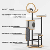 YOUME Cadre d'escalade pour chat moderne, design minimaliste, en acier au carbone à 5 couches, avec revêtement par pulvérisation à 5 couches, grand format