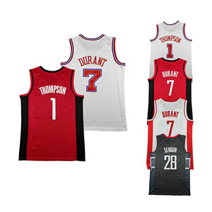 Venta al por Mayor de Camisetas de Baloncesto Americanas Cosidas, Oferta 2026 # <span class=keywords><strong>1</strong></span> Amen Thompson # 7 <span class=keywords><strong>Kevin</strong></span> <span class=keywords><strong>Durant</strong></span> # 28 Alperen Sengun - Product Image 5