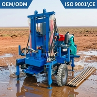 Foreuse de puits d'eau portable haute efficacité 200M, machine de forage de puits d'eau CE ISO9001