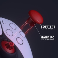EXtremeRate Baguettes de remplacement personnalisées Joystick interchangeable pour manette PS5 PS4
