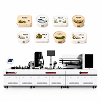 Nouvelle imprimante jet d'encre UV automatique haute vitesse pour couvercles de boîtes repas, contenants alimentaires et lignes d'emballage en usine