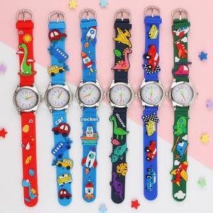 Montre à quartz pour enfants <span class=keywords><strong>en</strong></span> 3D, dessin animé, bracelet <span class=keywords><strong>en</strong></span> PVC imperméable, boîtier <span class=keywords><strong>en</strong></span> alliage, cadeau d'anniversaire pour filles et garçons, motifs mignons de licorne et de sirène, couleurs vives - Product Image 1
