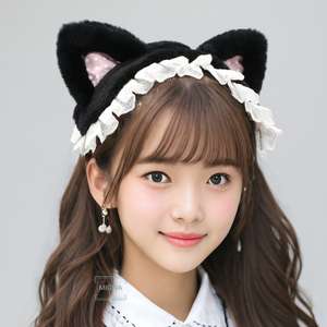 ที่คาดผมหูแมวนุ่ม L0003โลลิต้าน่ารักพร้อมลายจุด-คอสเพลย์น่ารัก - Product Image 2