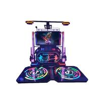 Machine de jeu d'arcade simulateur de danse VR d'intérieur à monnayeur pour 2 joueurs pour centre commercial en plastique