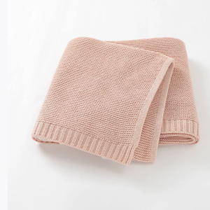 100% cotton mềm bọc trẻ con bằng tả chăn đan móc rắn chống Đóng cọc gia truyền Xe đẩy cũi trẻ mới biết đi ném chăn - Product Image 5