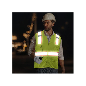 Chaleco de Seguridad de Alta Visibilidad ANSI Clase 2 con Logotipo Personalizado CITICITY, Ropa de Trabajo de Malla de Poliéster Impermeable con Reflectores y Múltiples Bolsillos - Product Image 3