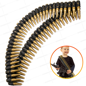 Juguete de plástico cinturón de bala falsa Ejército Soldado Rifle Sash Deluxe cinturón de bala accesorio de <span class=keywords><strong>disfraz</strong></span> - Product Image 4