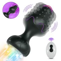 Fernbedienung Vibrierender Silikon Butt Plug Swinging Rotierender Anal Plug Vibrator für Männer Frauen Anal Sexspielzeug
