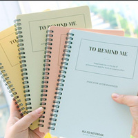 Cahier d'exercices scolaire imprimé avec couverture en PVC à spirale, format B5, à bas prix
