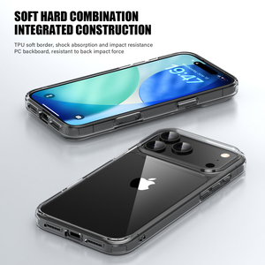 <span class=keywords><strong>Custodia</strong></span> <span class=keywords><strong>Protettiva</strong></span> Trasparente in Acrilico di Alta Qualità per Apple iPhone 17 Pro Max, Antiurto, in Sacchetto OPP - Product Image 6