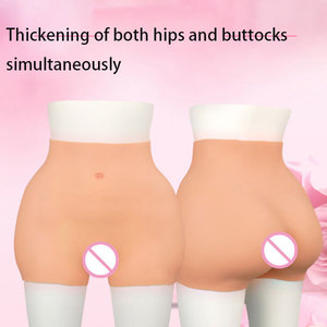 Culotte de contrôle et de rehaussement des fesses avec faux vagin en silicone, antibactérienne, écologique, rembourrée, pour le soutien des fesses, destinée aux personnes transgenres - Product Image 4