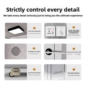 Studio d'enregistrement insonorisé et ventilé personnalisable pour la maison, idéal pour la pratique du <span class=keywords><strong>piano</strong></span>, le chant en direct et les enregistrements intérieurs - Product Image 3