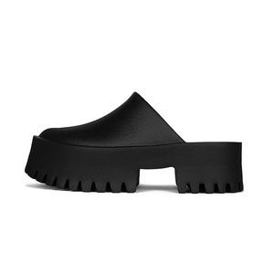 Sandalias planas <span class=keywords><strong>de</strong></span> plataforma para mujer y niña, cómodas, <span class=keywords><strong>de</strong></span> color negro, venta al por mayor <span class=keywords><strong>de</strong></span> fábrica - Product Image 2