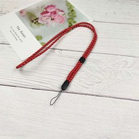 Sangles de cou noires Longe de cou noire Compatible avec les clés USB de la caméra iPhone Porte-clés et autres articles portables