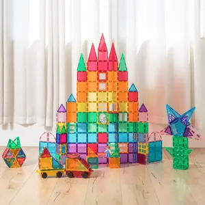 100pcs cina nuovi giocattoli educativi per bambini piastrelle magnetiche 3d che costruiscono blocchi magnetici