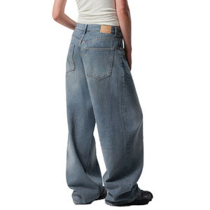 Jeans baggy personnalisés de haute qualité, coupe large classique, pour hommes, effet délavé Monkey Wash Y2K, vente en gros Chine - Product Image 6